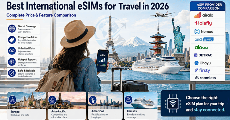 Best International eSIMs for Travel in 2026 | Price Comparison